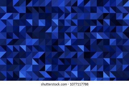 Dark BLUE vector polygonal template. Brand-new colored illustration in blurry style with gradient. A completely new template for your business design.