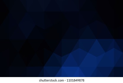 Dark BLUE vector polygonal template. A completely new color illustration in a polygonal style. A new texture for your web site.