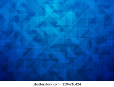 Dark BLUE vector polygonal template. A vague abstract illustration with gradient. A new texture for your design.