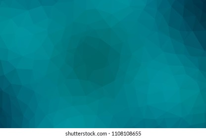 Dark BLUE vector polygonal template. Modern abstract illustration with triangles. Template for cell phone's backgrounds.