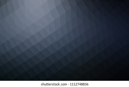 Dark BLUE vector polygonal template. Modern geometrical abstract illustration with gradient. Brand new style for your business design.
