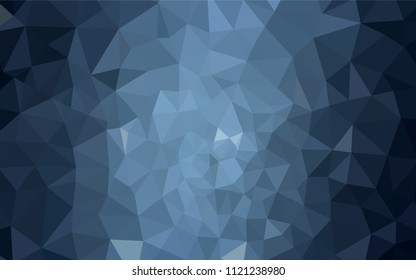 Dark BLUE vector polygonal template. A sample with polygonal shapes. A new texture for your web site.