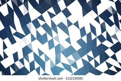Dark BLUE vector polygonal template. Creative geometric illustration in Origami style with gradient. Brand new style for your business design.