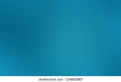 Dark BLUE vector polygonal template. Shining illustration, which consist of triangles. The completely new template can be used for your brand book.