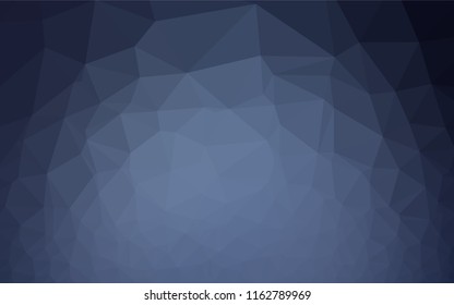 Dark BLUE vector polygonal template. Modern geometrical abstract illustration with gradient. A completely new template for your business design.