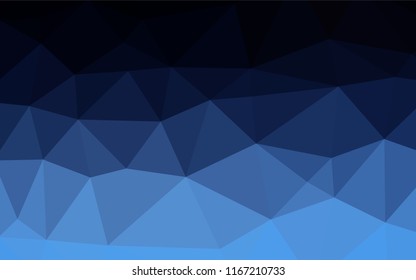 Dark BLUE vector polygonal template. A sample with polygonal shapes. A completely new design for your business.