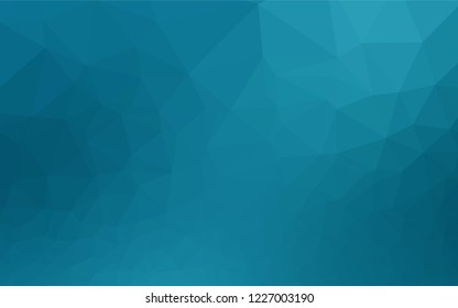 Dark BLUE vector polygonal template. Brand new colored illustration in blurry style with gradient. Brand new style for your business design.