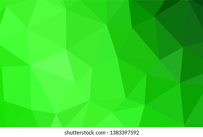 Dark BLUE vector polygonal template. Creative geometric illustration in Origami style with gradient. A new texture for your web site.