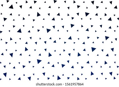 DARK BLUE vector  polygonal template. Shining polygonal illustration, which consist of triangles. New template for your brand book.