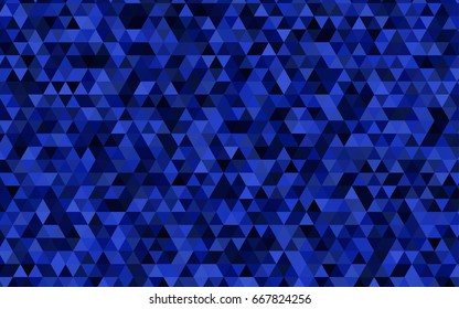 Dark BLUE vector polygonal template. Geometric illustration in Origami style with gradient.  A new texture for your design.