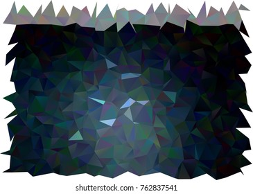 Dark BLUE vector polygonal template. Triangular geometric sample with gradient.  A new texture for your design.