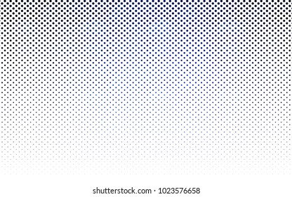 Dark BLUE vector red banner with set of circles, dots. Donuts Background. Creative Design Template. Technological halftone illustration.