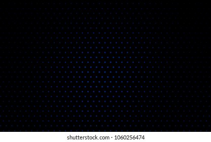 Dark BLUE vector red banner with set of circles, dots. Donuts Background. Creative Design Template. Technological halftone illustration.