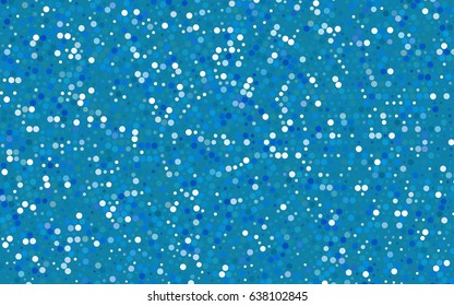 Dark BLUE vector red banner with set of circles, dots. Donuts Background. Creative Design Template. Technological halftone illustration.