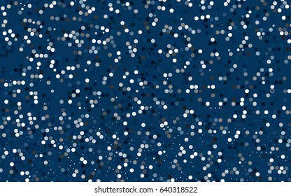 Dark BLUE vector red banner with set of circles, dots. Donuts Background. Creative Design Template. Technological halftone illustration.