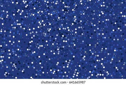Dark BLUE vector red banner with set of circles, dots. Donuts Background. Creative Design Template. Technological halftone illustration.