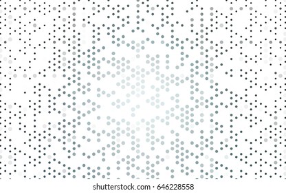 Dark BLUE vector red banner with set of circles, dots. Donuts Background. Creative Design Template. Technological halftone illustration.