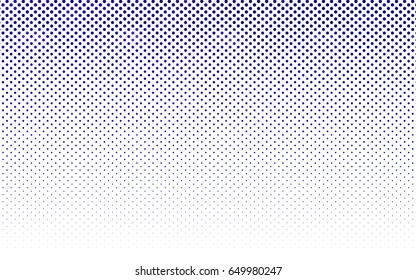 Dark BLUE vector red banner with set of circles, dots. Donuts Background. Creative Design Template. Technological halftone illustration.