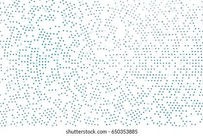 Dark BLUE vector red banner with set of circles, dots. Donuts Background. Creative Design Template. Technological halftone illustration.