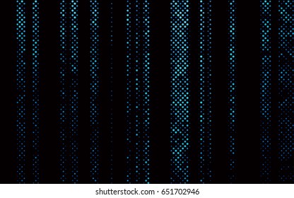 Dark BLUE vector red banner with set of circles, dots. Donuts Background. Creative Design Template. Technological halftone illustration.