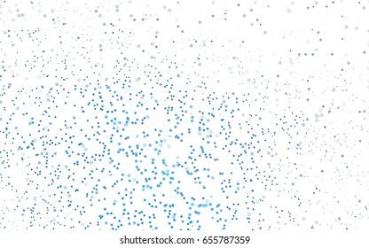 Dark BLUE vector red banner with set of circles, dots. Donuts Background. Creative Design Template. Technological halftone illustration.