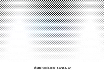 Dark BLUE vector red banner with set of circles, dots. Donuts Background. Creative Design Template. Technological halftone illustration.