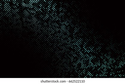 Dark BLUE vector red banner with set of circles, dots. Donuts Background. Creative Design Template. Technological halftone illustration.