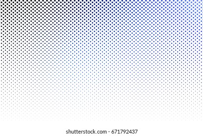 Dark BLUE vector red banner with set of circles, dots. Donuts Background. Creative Design Template. Technological halftone illustration.