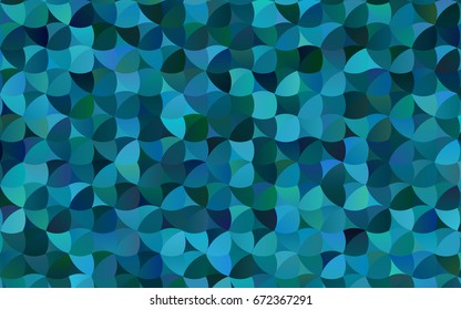 Dark BLUE vector red banner with set of circles, dots. Donuts Background. Creative Design Template. Technological halftone illustration.