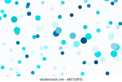 Dark BLUE vector red banner with set of circles, dots. Donuts Background. Creative Design Template. Technological halftone illustration.