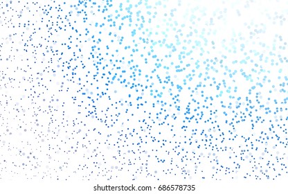 Dark BLUE vector red banner with set of circles, dots. Donuts Background. Creative Design Template. Technological halftone illustration.