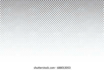 Dark BLUE vector red banner with set of circles, dots. Donuts Background. Creative Design Template. Technological halftone illustration.