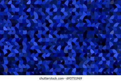 Dark BLUE vector red banner with set of circles, dots. Donuts Background. Creative Design Template. Technological halftone illustration.