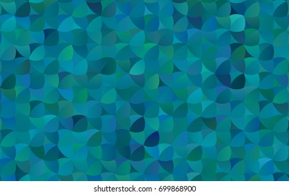 Dark BLUE vector red banner with set of circles, dots. Donuts Background. Creative Design Template. Technological halftone illustration.
