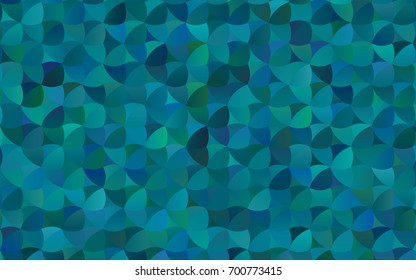 Dark BLUE vector red banner with set of circles, dots. Donuts Background. Creative Design Template. Technological halftone illustration.