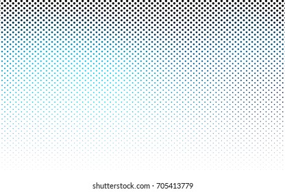 Dark BLUE vector red banner with set of circles, dots. Donuts Background. Creative Design Template. Technological halftone illustration.
