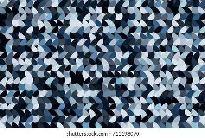 Dark BLUE vector red banner with set of circles, dots. Donuts Background. Creative Design Template. Technological halftone illustration.