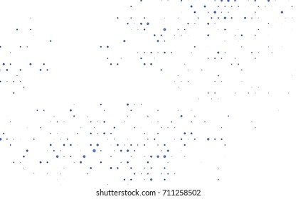 Dark BLUE vector red banner with set of circles, dots. Donuts Background. Creative Design Template. Technological halftone illustration.