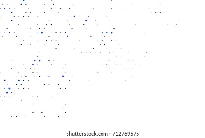 Dark BLUE vector red banner with set of circles, dots. Donuts Background. Creative Design Template. Technological halftone illustration.