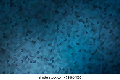 Dark BLUE vector red banner with set of circles, dots. Donuts Background. Creative Design Template. Technological halftone illustration.