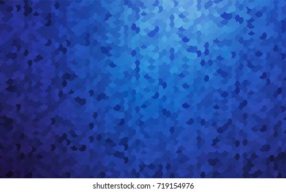 Dark BLUE vector red banner with set of circles, dots. Donuts Background. Creative Design Template. Technological halftone illustration.