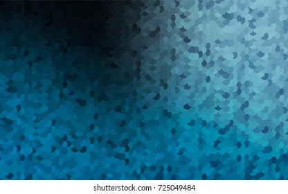 Dark BLUE vector red banner with set of circles, dots. Donuts Background. Creative Design Template. Technological halftone illustration.