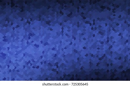 Dark BLUE vector red banner with set of circles, dots. Donuts Background. Creative Design Template. Technological halftone illustration.