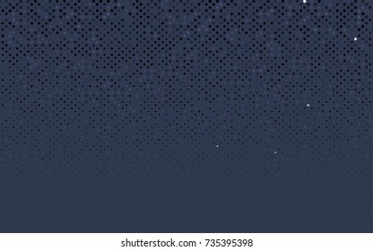 Dark BLUE vector red banner with set of circles, dots. Donuts Background. Creative Design Template. Technological halftone illustration.