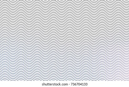 Dark BLUE vector red banner with set of circles, dots. Donuts Background. Creative Design Template. Technological halftone illustration.