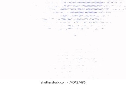 Dark BLUE vector red banner with set of circles, dots. Donuts Background. Creative Design Template. Technological halftone illustration.