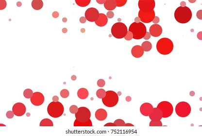 Dark BLUE vector red banner with set of circles, dots. Donuts Background. Creative Design Template. Technological halftone illustration.