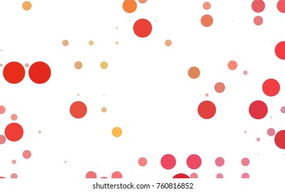 Dark BLUE vector red banner with set of circles, dots. Donuts Background. Creative Design Template. Technological halftone illustration.
