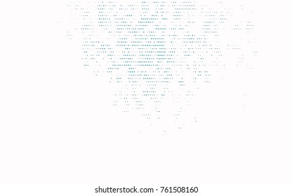Dark BLUE vector red banner with set of circles, dots. Donuts Background. Creative Design Template. Technological halftone illustration.