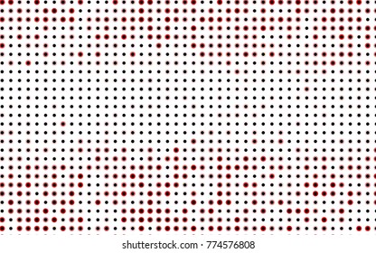 Dark BLUE vector red banner with set of circles, dots. Donuts Background. Creative Design Template. Technological halftone illustration.